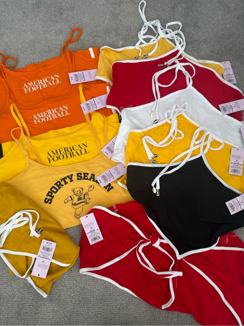 Bundle of Wild Fable “Game Day” Collection tops -tanks and halter tops